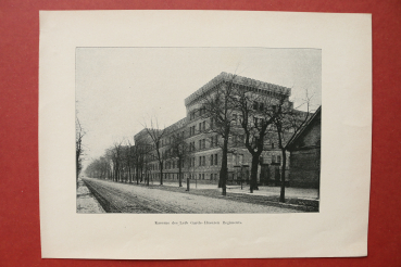 Blatt Architektur Potsdam 1898-1900 Kaserne Leib Garde Husaren Regiment Ortsansicht Brandenburg